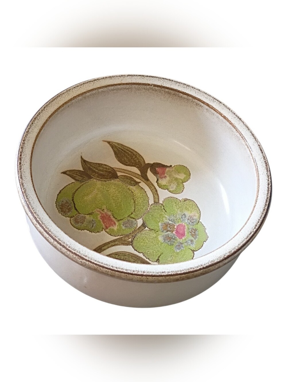 Vintage Denby “Troubadour" 9” Serving Bowl Very Good England Classic Cottage